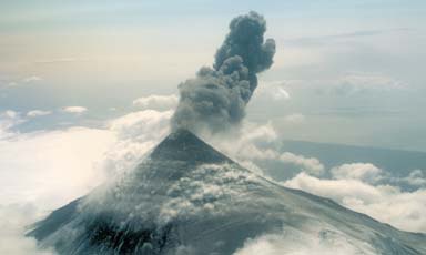Volcano eruptions are a source of air pollution