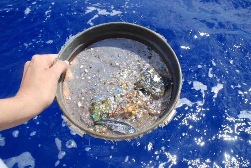 Microplastics-over-ocean