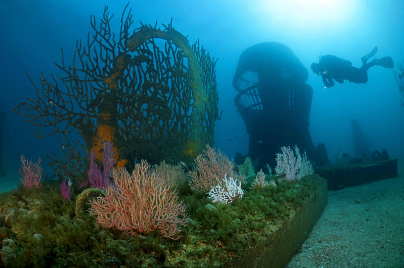 “Underwater sculpture from EDP Art Reef.”